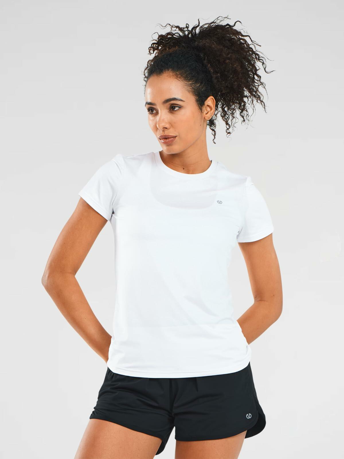 ALLZERO Feel Fit Workout Top Short Sleeve Athletic Tee White Size XL