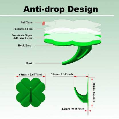 Generic Hooks Hanging Handbag Baseball Cap Golf Bag Hat Towel Hanger 4pcs