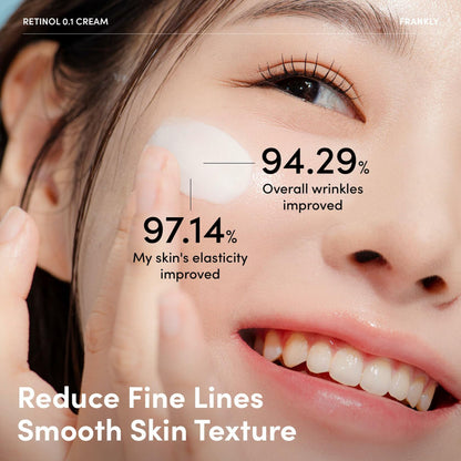 BestBy12/26 FRANKLY Retinol 0.1% Cream 1.01oz Night Anti-Aging Korean Skin Care