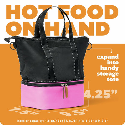HOTLOGIC Mini XP Portable Electric Lunch Box Food Heater Pink 12V