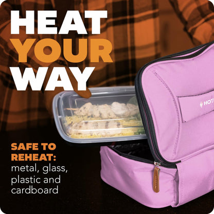 HOTLOGIC Mini XP Portable Electric Lunch Box Food Heater Pink 12V
