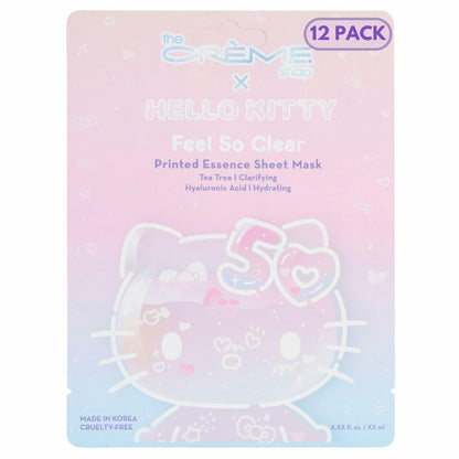 The Crème Shop Hello Kitty Feel So Clear Essence Sheet Mask Tea Tree 12ct