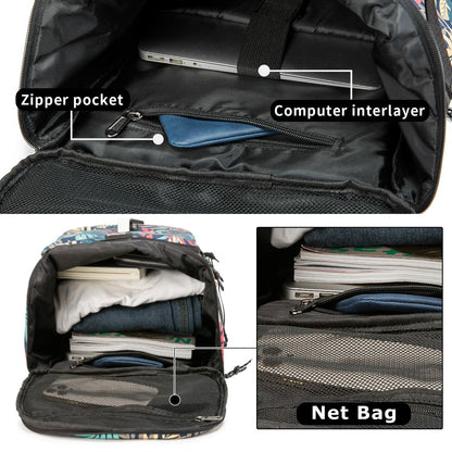 FUNYAGO Gym Duffle Bag Waterproof Laptop Backpack 40L Purple Size Standard