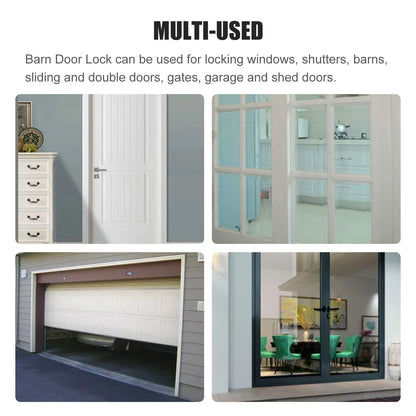 ATEN 90 Degree Stainless Steel Sliding Barn Door Latch Black 1 Pc