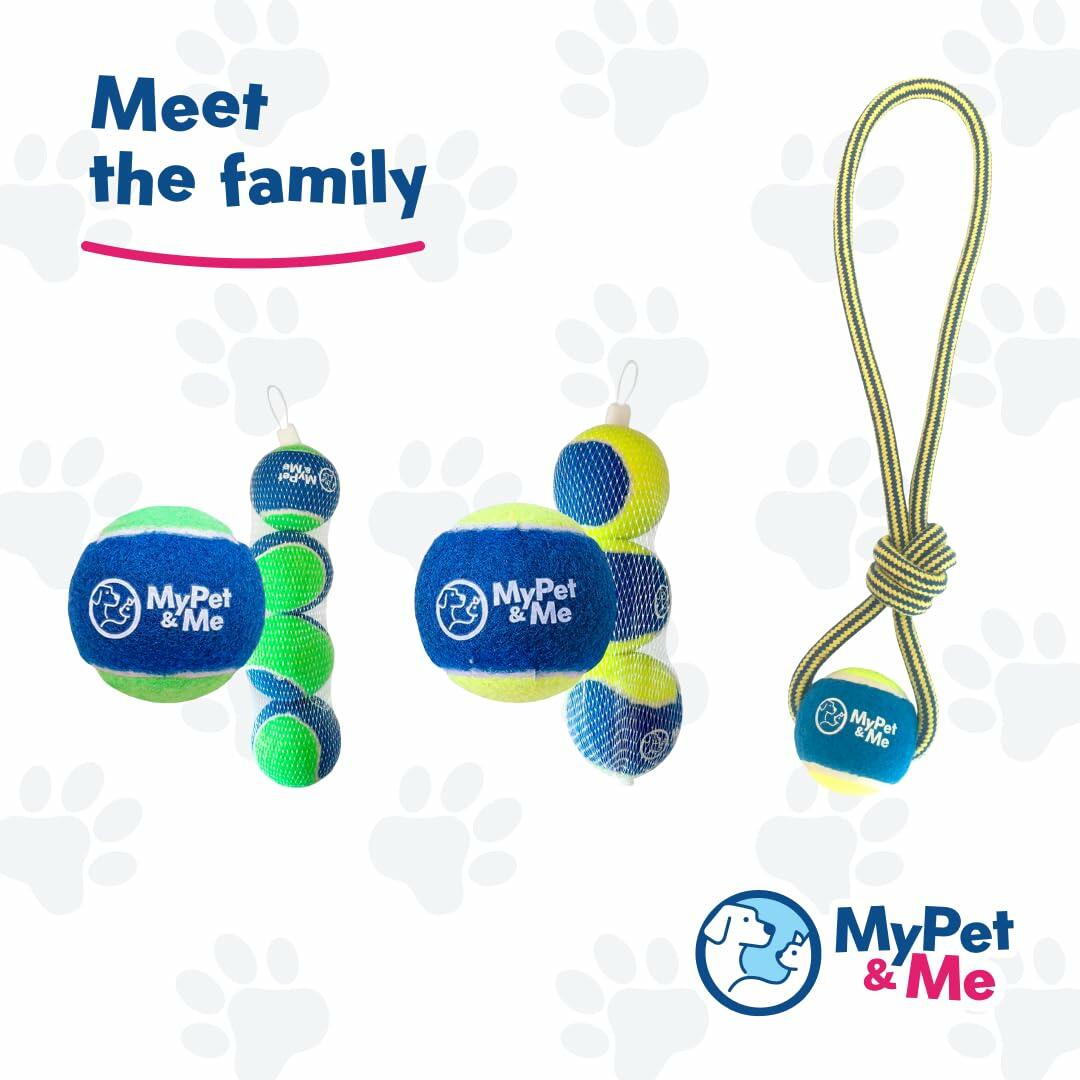 My Pet & Me Dog Tennis Balls 2.5-Inch Soft Lightweight Indoor Outdoor 3 Pack