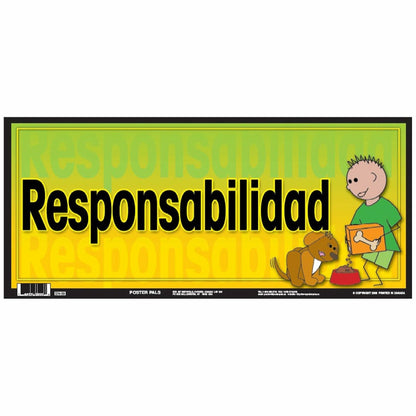 Poster Pals Spanish Educational Language Teaching Posters 6-Set Multicolor