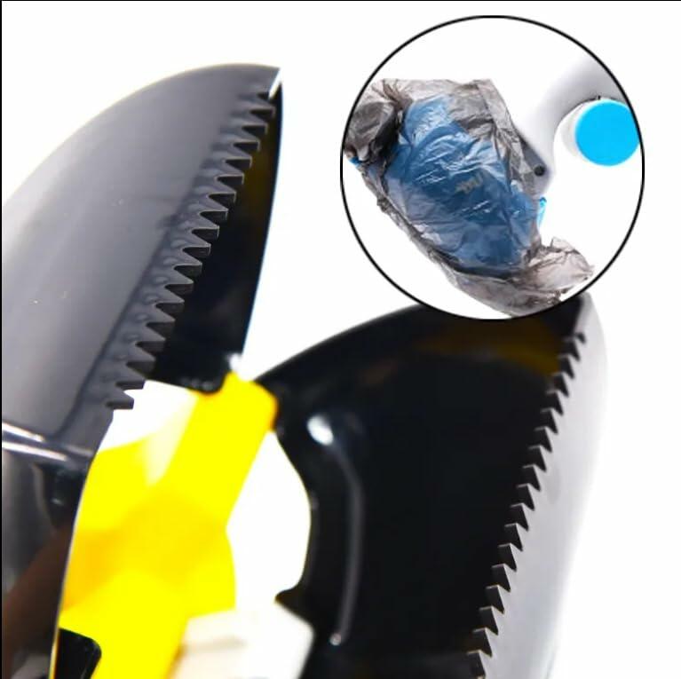 Dog Pooper Scooper Large Yellow/Black with Bag Holder and 5 Bag Rolls