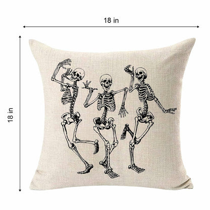 MFGNEH Halloween Ghost Pillow Cover 18x18 inch Rustic Cartoon Polyester