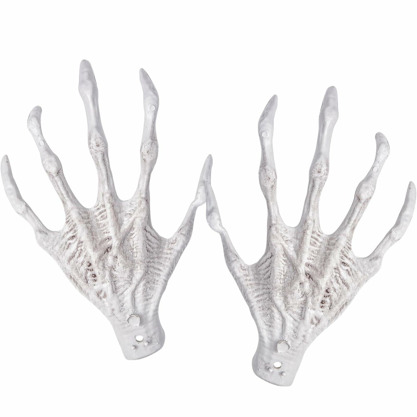 XONOR Halloween Witch Skeleton Hands 1 Pair Plastic Scary Decor