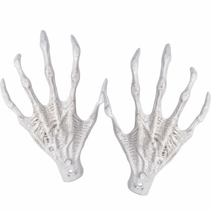 XONOR Halloween Witch Skeleton Hands 1 Pair Plastic Scary Decor