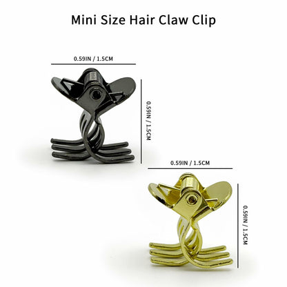 EleOnate Gold Bow Hair Claw Clip Medium Metal Pearls for Women