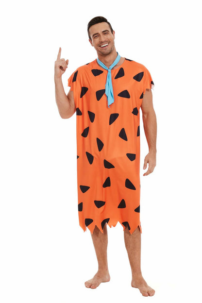 Waist Wow Halloween Adult Couple Costume Cosplay Party Orange Size XL