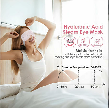 Ditoi Heated Steam Eye Mask with Hyaluronic Acid Rose 10 Count Pack