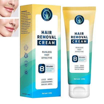 DENZELGARY Facial Depilatory Cream Hair Removal Painless Pubic Travel
