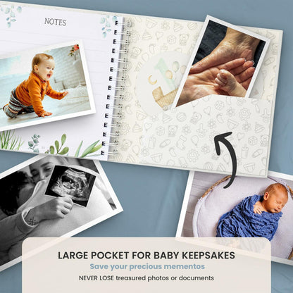 Kiki and Laly Pregnancy Must Haves Journal & Baby Milestone Cards White Set