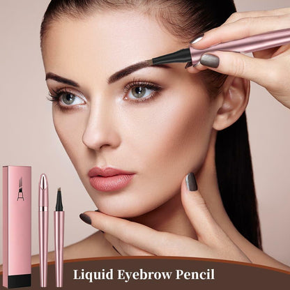 YIWANLLE 3D Microblading Magic Eyebrow Pencil Waterproof Dark Brown 1 Count