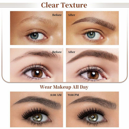 YIWANLLE 3D Microblading Magic Eyebrow Pencil Waterproof Dark Brown 1 Count