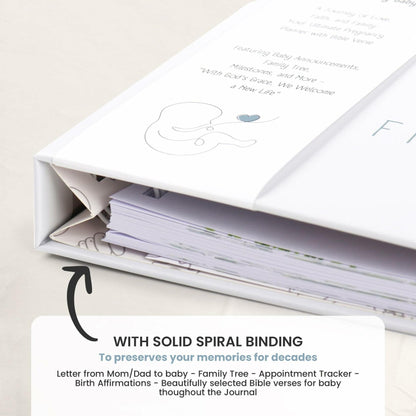 Kiki and Laly Pregnancy Must Haves Journal & Baby Milestone Cards White Set