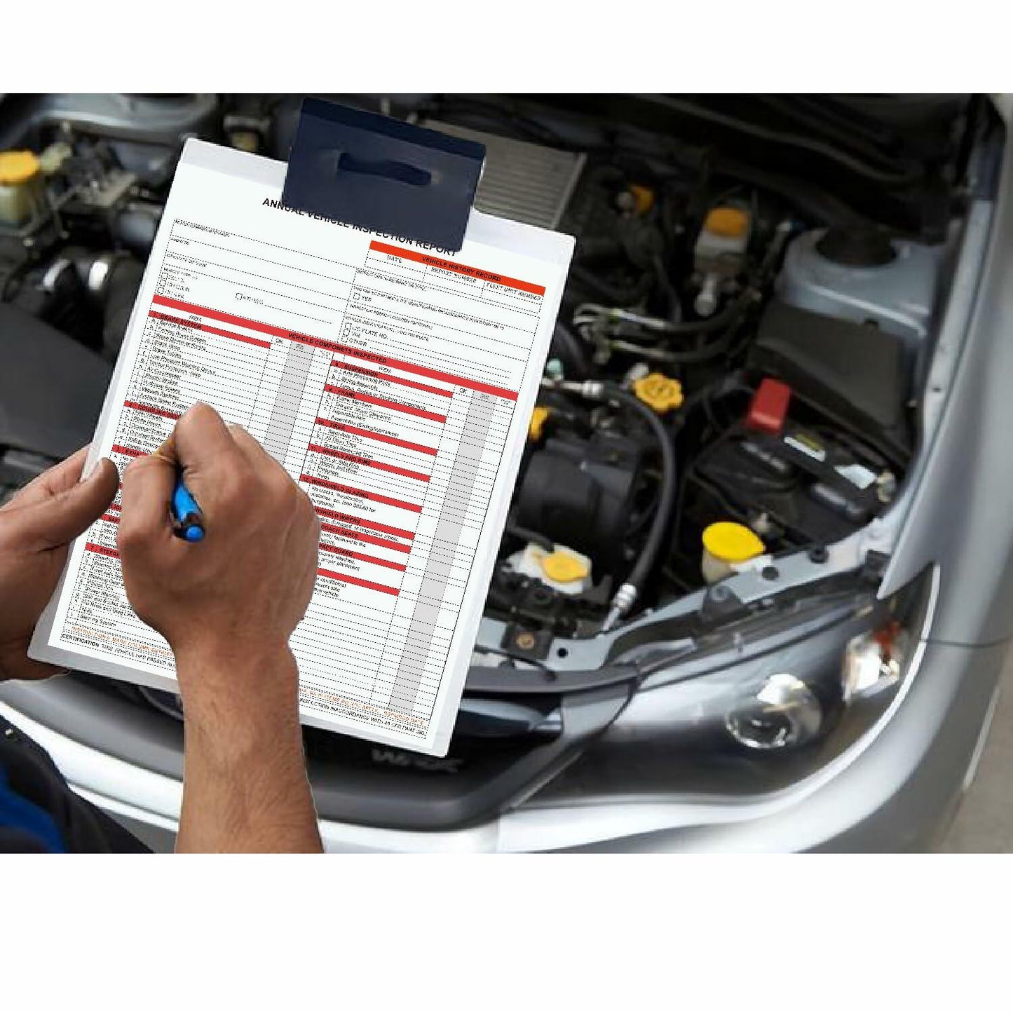 KIKIGO DOT Inspection Forms Annual Vehicle Report 2-Ply 3-Ply Carbonless 15 Pack