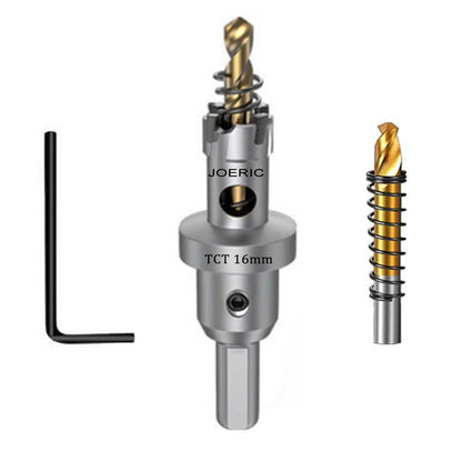 JOERIC Tungsten Carbide Tipped Hole Saw Drill Bit 40mm Metal Wood Plastic