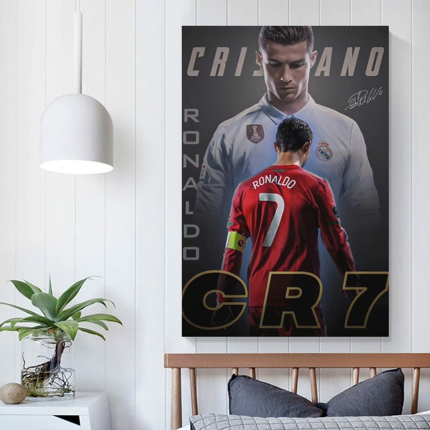 fhzang Kylian Mbappé Canvas Poster Sport Modern 12x18 inches Unframed