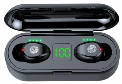 Generic Mini F9 TWS Bluetooth Earphones IPX5 Waterproof Touch Black