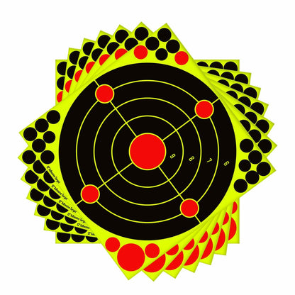 PTPHJEG Silhouette Splatter Targets 12x12 inch Fluorescent Yellow 10 Pack