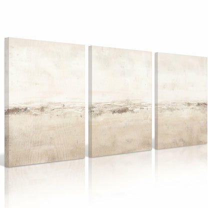 Baccone Mid Century Modern Wall Art Set of 3 Sage Green 12x16 Inch Canvas