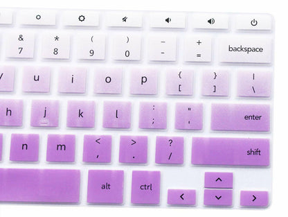 YYubao Keyboard Skin for Samsung Chromebook XE500C13 11.6" Silicone Purple