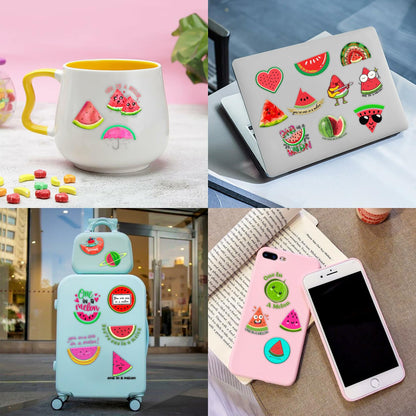 MeoIsDaBest Melon Pre-Cut Temporary Tattoos 96PCS Watermelon Green