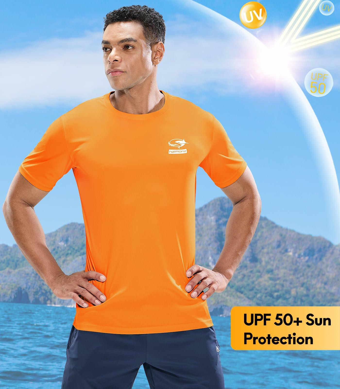 Haimont Quick Dry UPF 50+ Outdoor Workout T-Shirt Light Blue Size M