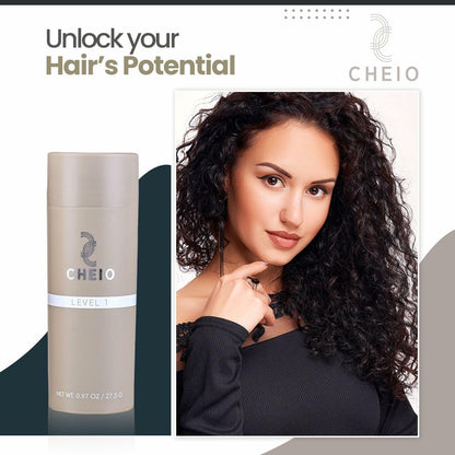 Cheio Hair Thickening Fibers Keratin Level 1 Dark Brown 27.5g Bald Spots