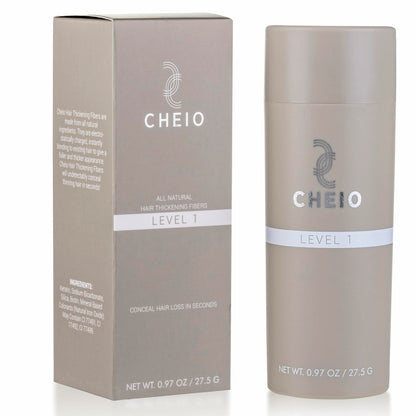 Cheio Hair Thickening Fibers Keratin Level 1 Dark Brown 27.5g Bald Spots