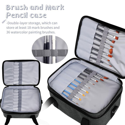 Yumt Acrylic Paint Brush & Bottle Organizer 7 Tier Clear Storage Display