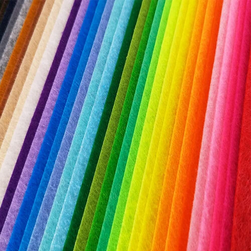 HellooColor Felt Fabric Sheets Brown 8x12in 4x5 Pcs 1mm Thick Craft