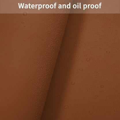 Zinkooat Leather Desk Mat 12x66 Inch 1.8mm Thick Brown+Gray