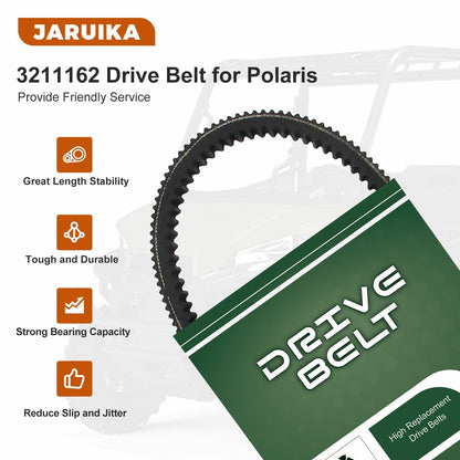 Jaruika 3211162 24G4022 Drive Belt Black Nylon for Polaris Ranger 500 RZR 800