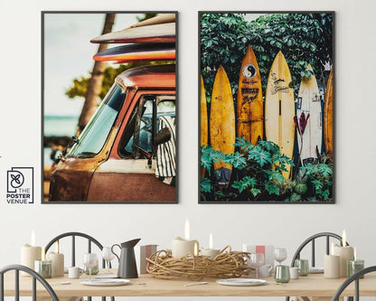 WYHLMTQ Bohemian Beach 3pcs Canvas Wall Art 12x16in Coastal Tropical