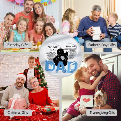 Fathers Day Gifts for Dad Plaque from Daughter - Ideal Birthday Christmas