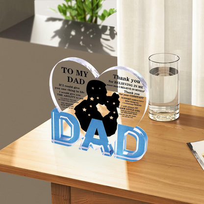 Fathers Day Gifts for Dad Plaque from Daughter - Ideal Birthday Christmas