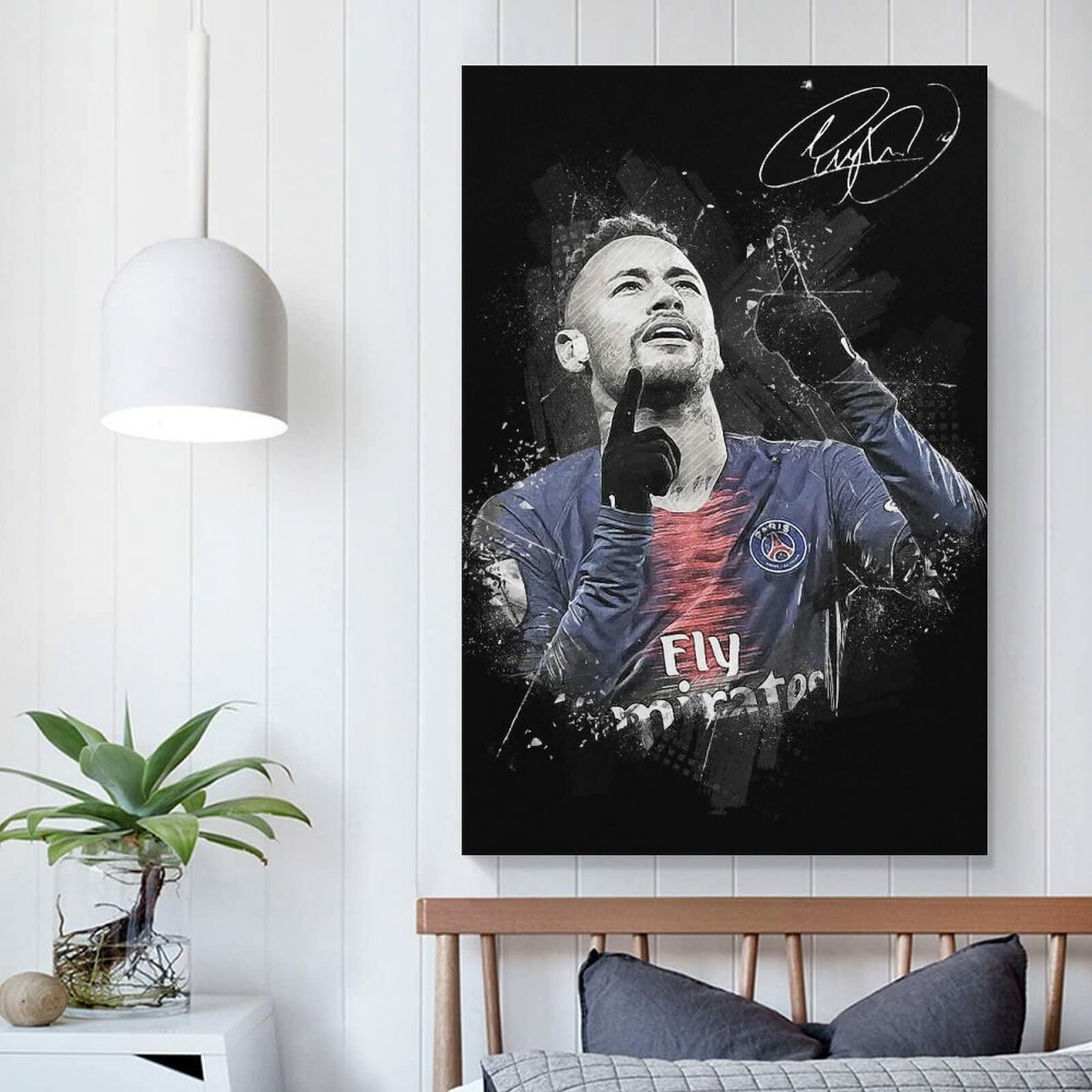 Generic Neymar Wall Art Canvas Print Poster 16x24inch Unframed