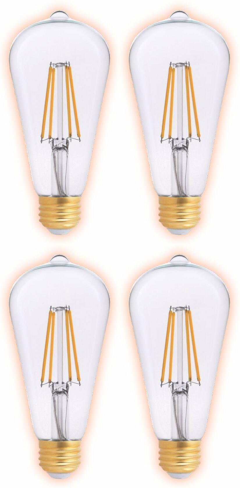 GoodBulb LED A19 5W 40W Replacement 2700K 500 Lumens High CRI 4 Pack