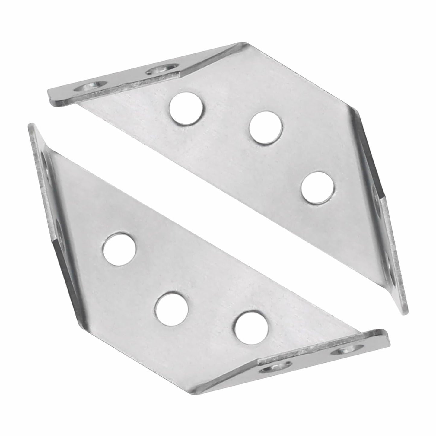 GWYAN 12 Pcs Stainless Steel Furniture Corner Connectors with Screws