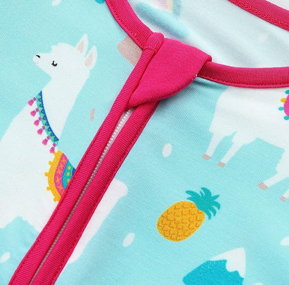 SUZEL Bamboo Baby Footless Romper Pineapple Cartoon 6-12M