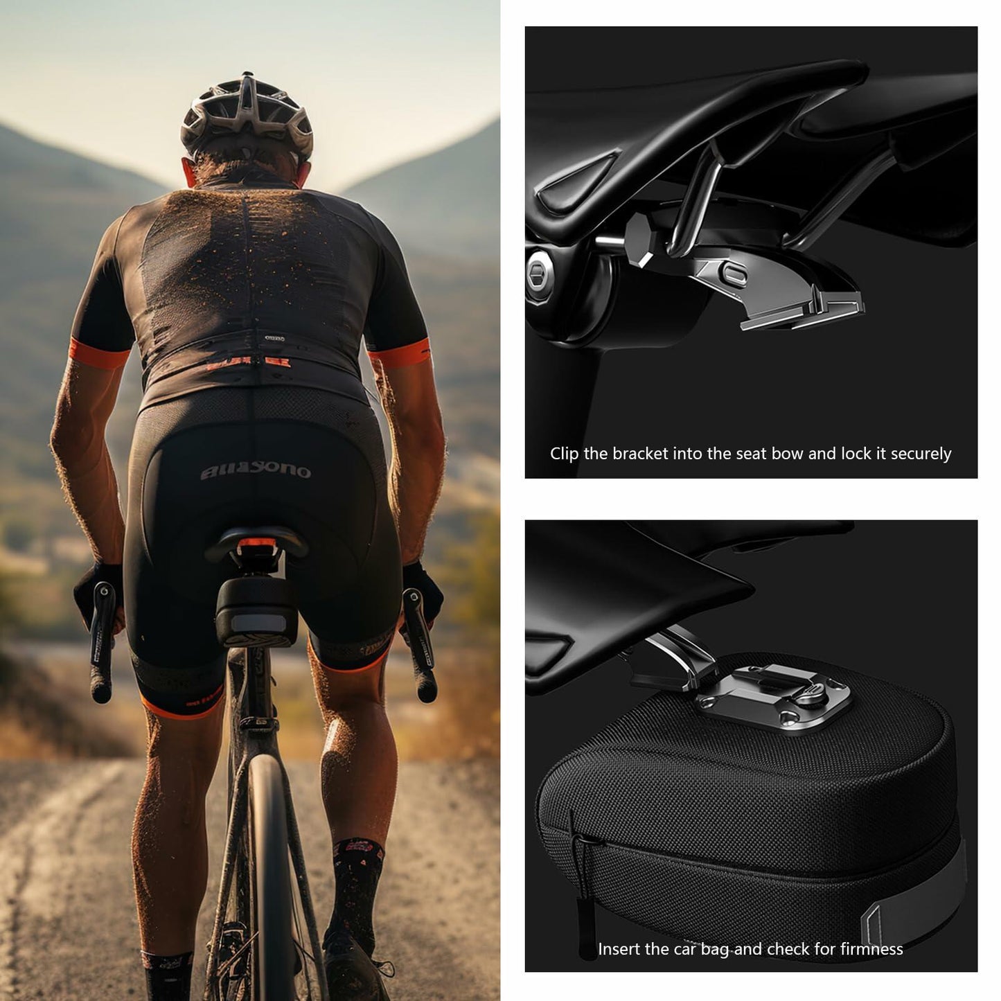 Sparkle Tmax Bicycle Frame Triangle Bag Waterproof Black One Size