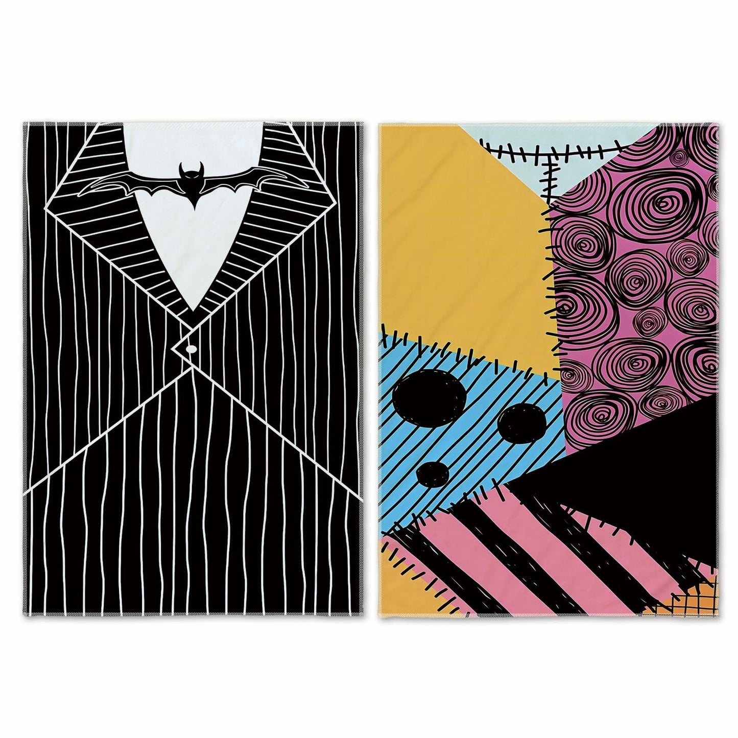 Jiudungs Halloween Kitchen Towels Set of 2 Orange 18x26 Inch