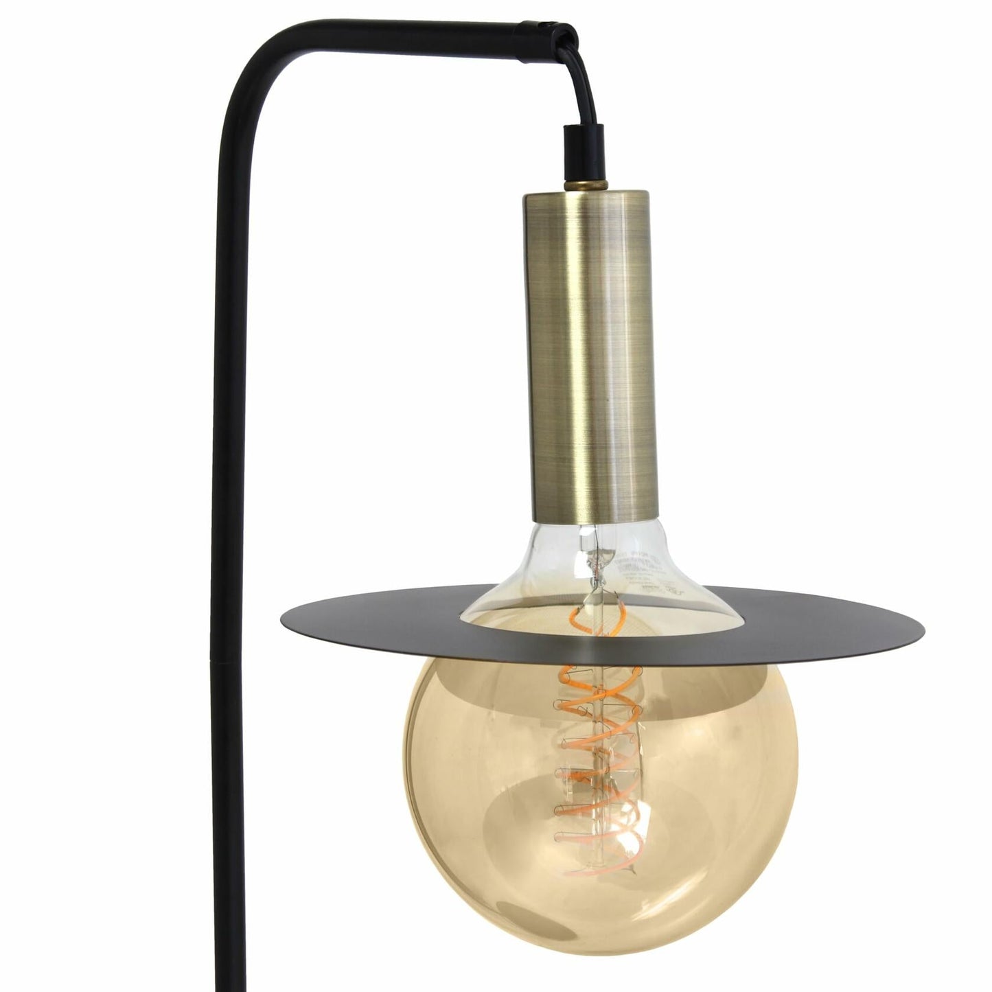 Simple Designs LT1237-BLK 24" Cosmic Glow Orb Table Lamp Black Brass
