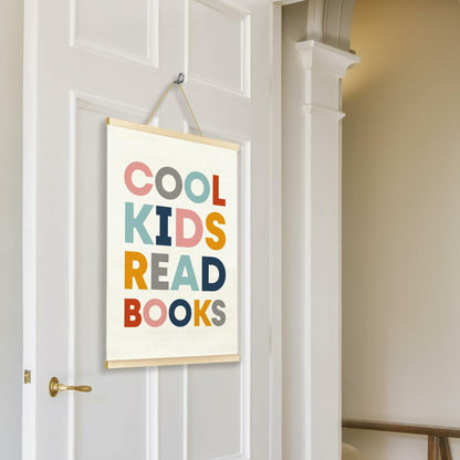 TAEDIN Kids Book Poster Hanger Frame Wooden Colorful 12x16 Space Theme