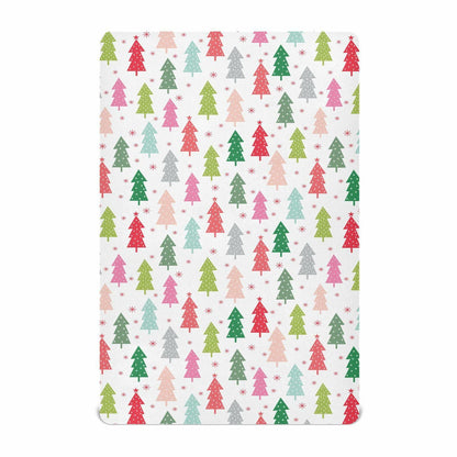 SDMKA Colorful Christmas Trees Microfiber Fitted Crib Sheet 28x52 Inch A01