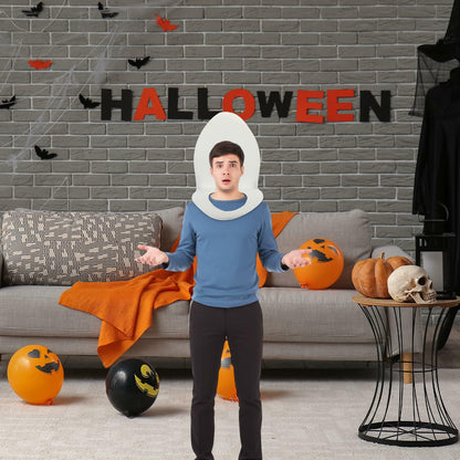 Yahenda Halloween Toilet Cosplay Costume Pullover Sponge Seat Cover White